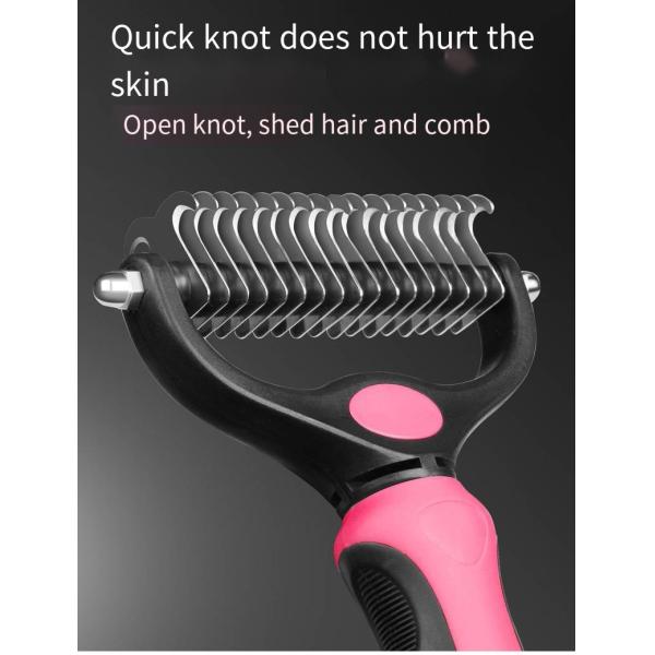 Оптовая домашняя собака двойная боковая волосатая щетка специальная уходная гребка для собак и кошек