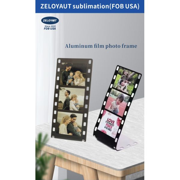 ZELOYAUT Wholesale Sublimation Blanks Hot Sales Aluminium Sublimation Film Photo Frame for Home Office Diy Sublimation Gifts