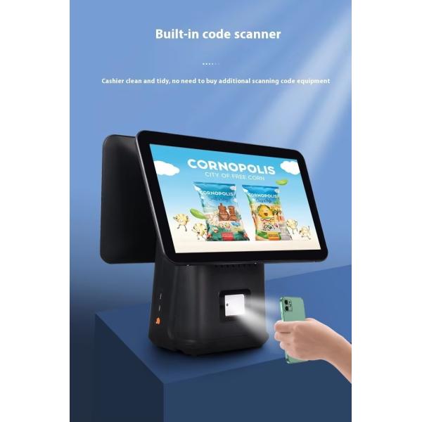 Retail Restaurant Billing Machine 15.6 inch Dual Screen POS System with Win Operating System and Android POS