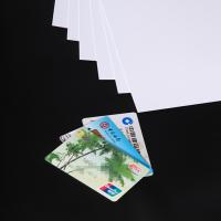 Offset Printing Plastic Card Sheets White Or Colored , Bank Card PVC Sheet Material