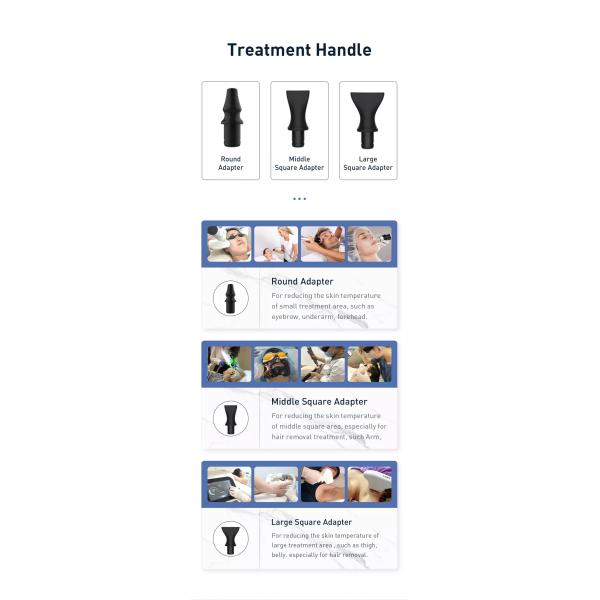 Машина кожи холодного воздуха охлаждая для аксессуаров машины красоты лазера Cryo IPL