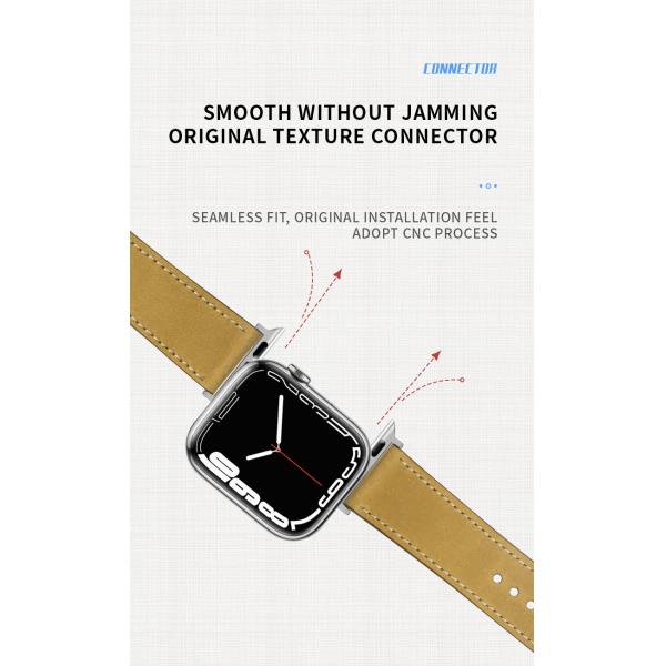 Apple Watch Leather Look Band Bracelet for 38mm 40mm 42mm 44mm Series 7 6 SE 5 4 3 2 1