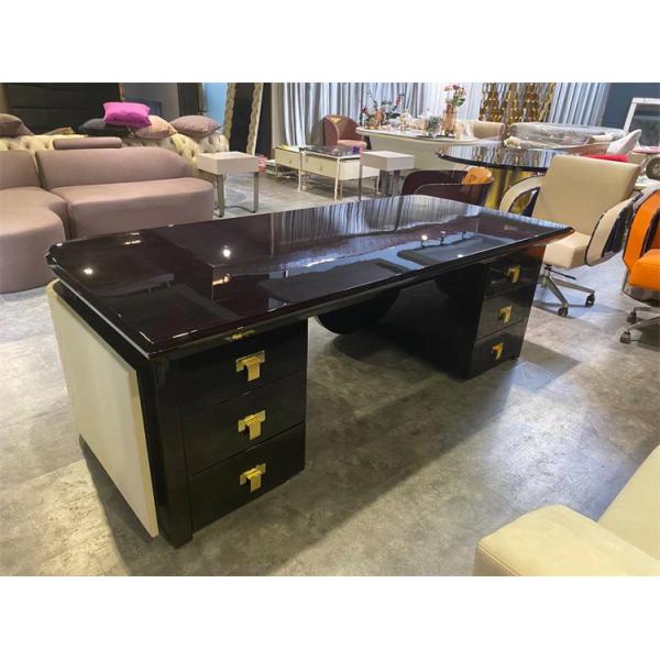 Tableau de bureau d'ordinateur de 2x0.76m et marbre combiné de chaise