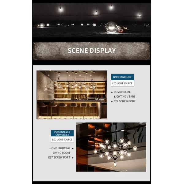 LED bulb retro tungsten bulb E27 screw st64 antique bulb