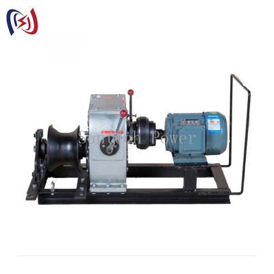 Powered Winch Belt Drive Heavy-Duty 8T Capacity For Industrial Construction Use​