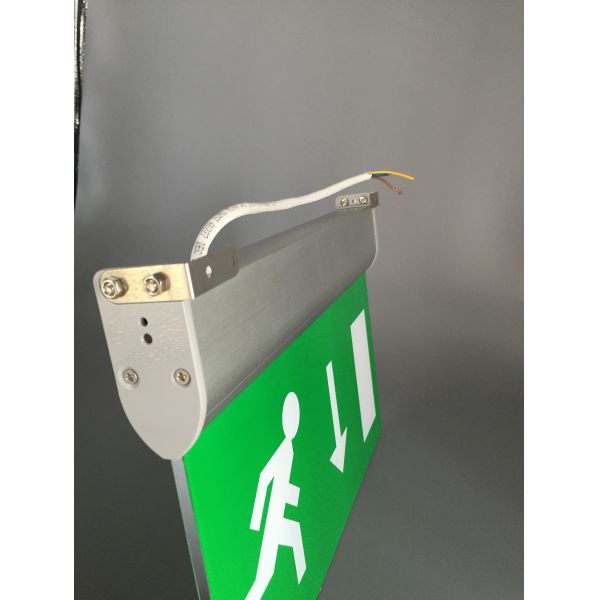 Fire Proof Battery Powered Double Sided LED Exit Sign Emergency DSL015AM