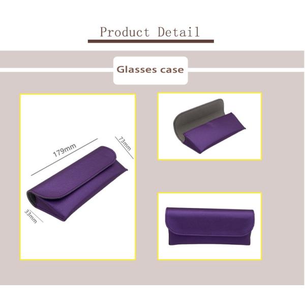 Пурпурной подгонянный сумкой держатель стекел логотипа кожаный