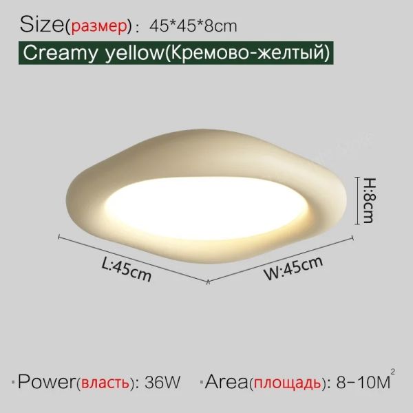 Children's Room Lights Minimalist dining room lighting Bedroom Resin white ceiling light(WH-MA-296)