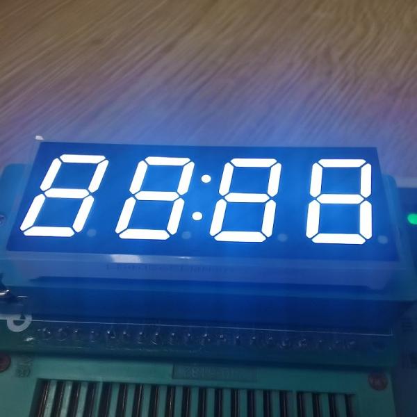Ultra White 4 Digit 7 Segment LED Clock Display Common Cathode for Digital Timer