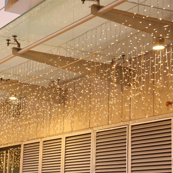 Twinkle Star LED Window Curtain String Light Wedding Party Home Garden Bedroom Outdoor Indoor Wall Decorations Warm Normal White