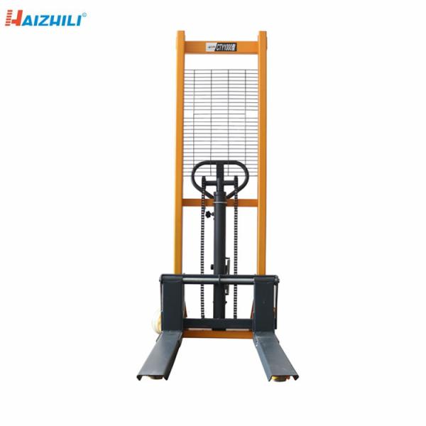 Hydraulic Mobile Pallet Lift Easy Operation 1000kg Single Mast Structure