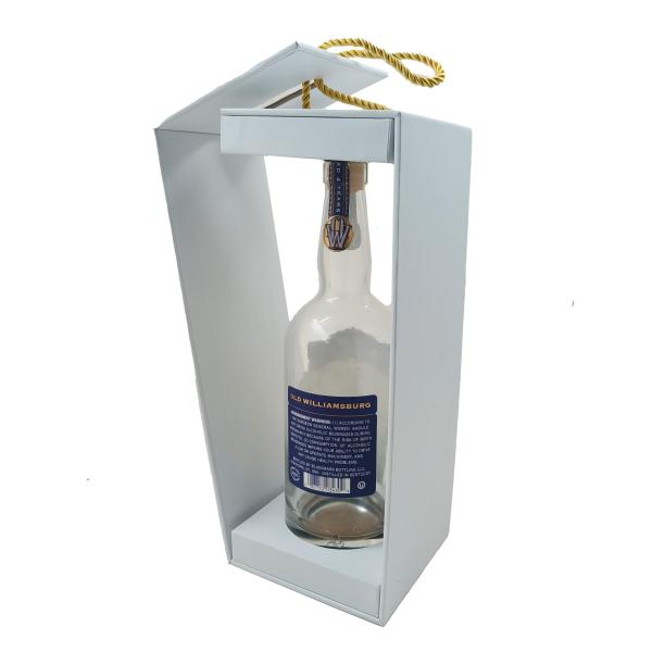 Premium Customized Beverage Wine Gift Box With Handle For Single Bottle Cardboard