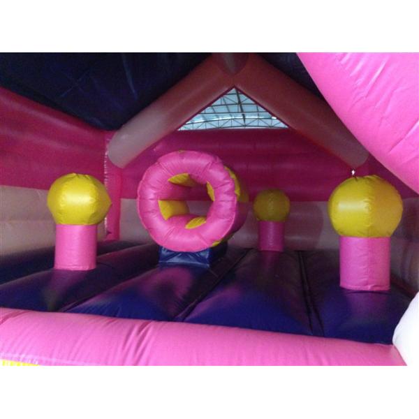 Детский надувной дом принцессы с розовым бантом, надувной замок для прыжков, милый надувной надувной