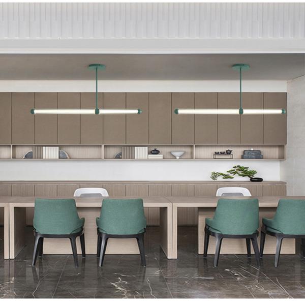 Rose red + light blue + dark green+brushed copper color Aluminum + hardware + acrylic Modern Pendant Light