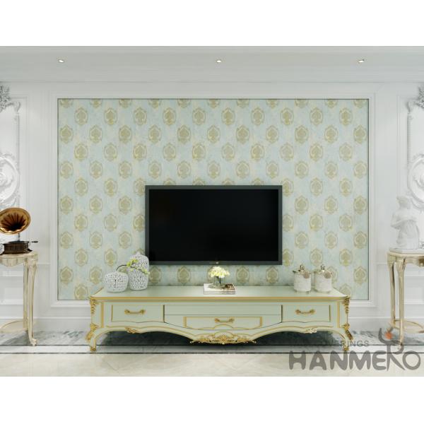 Korean Style Living Room Wallpaper , Interior Decorating Wallpaper 1.06*10m