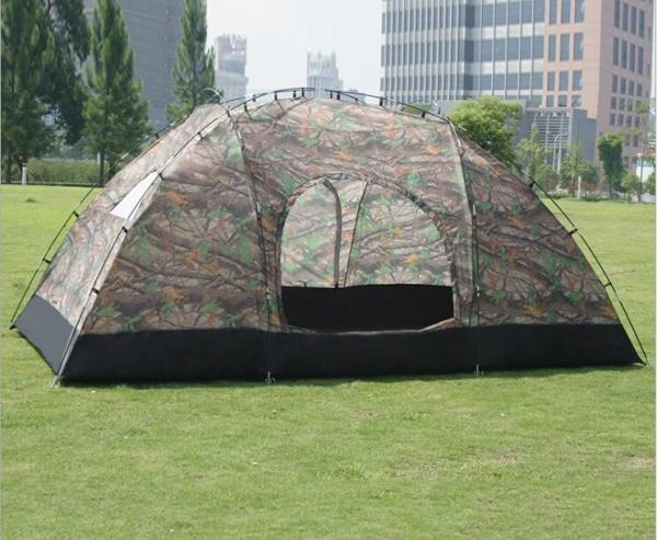 Big Capacity Camping Tent for 8 to 10 Person Waterproof Outdoor Portable Camouflage Camping Tent Military Tent(HT6063)