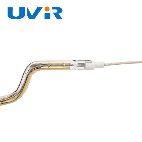 Tuyaux de chauffage à infrarouge au quartz d'or UVIR 1800-2200°C