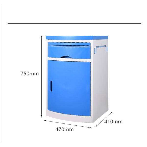 аксессуары прикроватного столика Abs хранения больницы 750mm