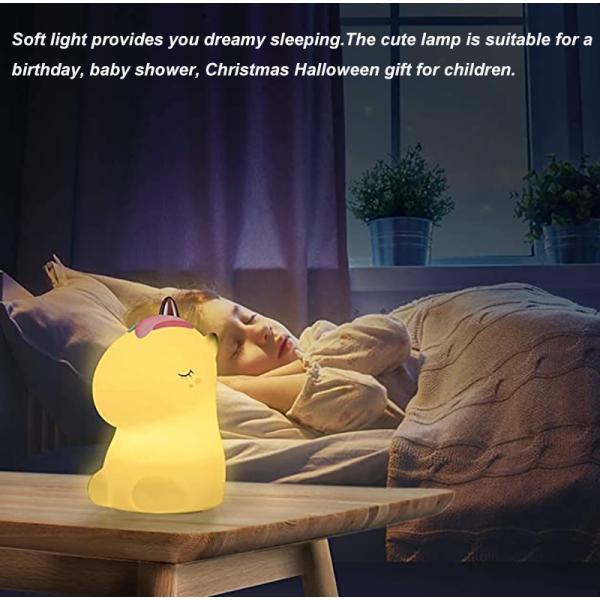 Safe Flexible 7 Colors Silicone LED Night Light 120mm Children Night Lights