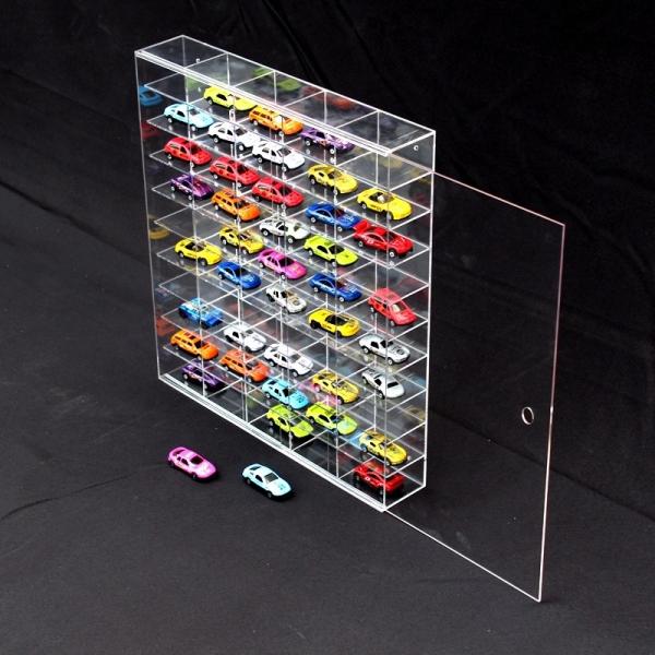 Plexiglass Nail Acrylic Showcase Custom 4-Tier Wall Mount Table Model Car Toy