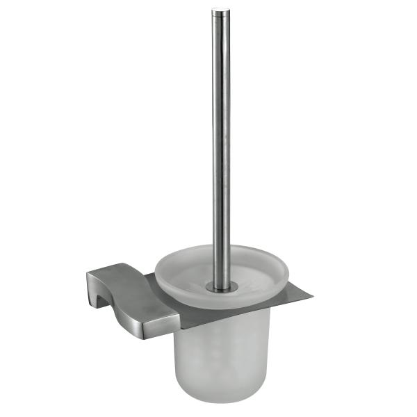 Nickel Stainless Steel Toilet Brush Holders Durable OEM ODM