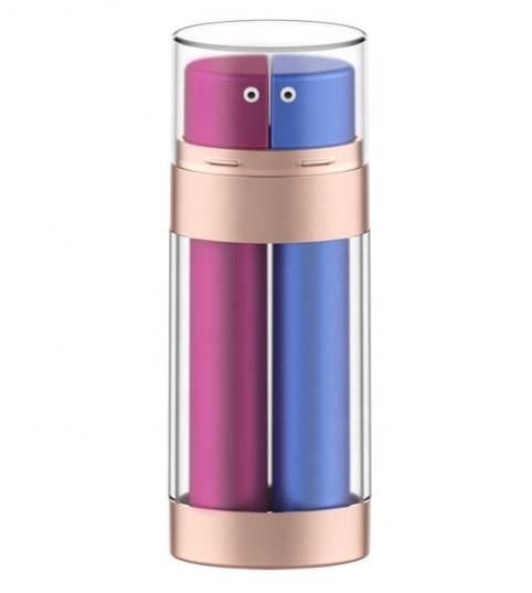 Empty Body Round Lotion PETG Airless Dispenser Bottles