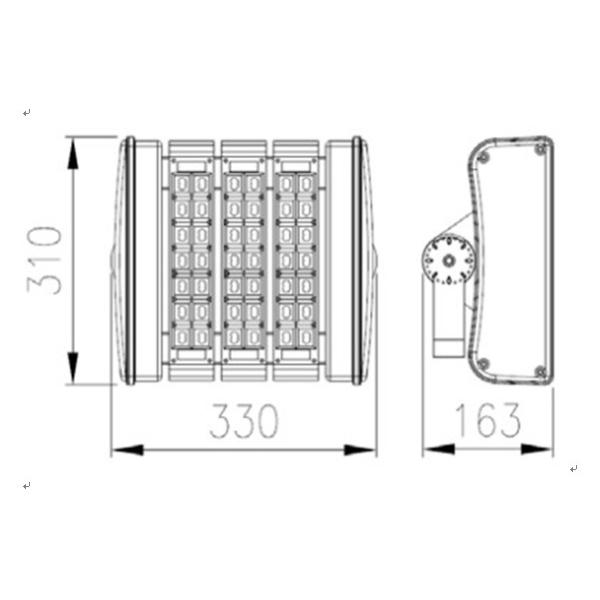 Напольный свет тоннеля СИД IP66 9000LM 90W модульный с CCT 2700K -6500K
