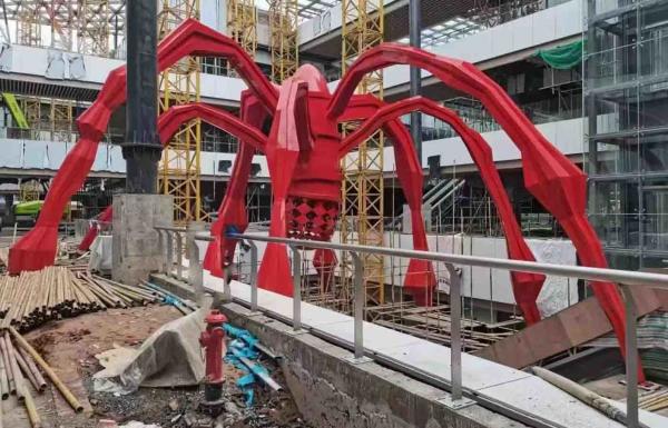 Stainless Steel Art Large Outdoor Sculpture For Shopping Mall Decoration