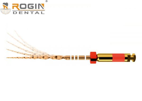 Niti Rotary Dental Endo Files Roll Wave File Gold With Heat Activation Reciprocating System