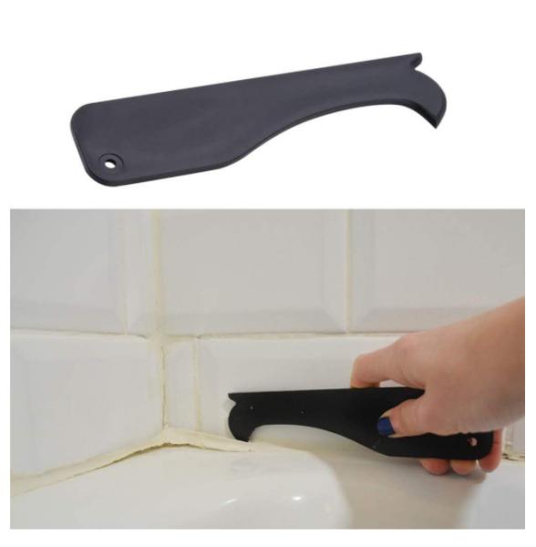 Caulking Tool Silicone Sealant Finishing Grout Tools Kit 12 Pieces Caulk Skirting Boards & Base Boards Replaceable Pads