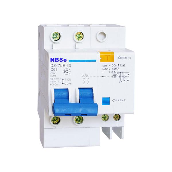 DZ47LE-63 Combined Residual Current Circuit Breaker DPN 2P 3P TPN 4P 6A 10A 16A 30mA 100mA 300m