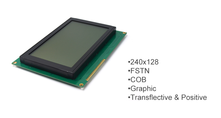 FSTN Transflective Positive 240 * 128 LCD Display TFT Graphic Module 8 BIT Parallel