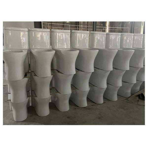 Upper Cistern Wc Ceramic One-Piece Toilet for Bathroom Set Floor Mounted Installation