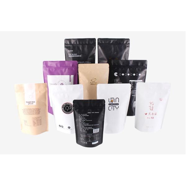 Алюминиевая фольга 125g стоит вверх кофейное зерно мешок кладет в мешки с клапаном