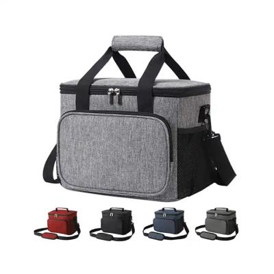 Abrasion Resistant Custom Insulated Lunch Bags Thermal Multi Pocket Lunch Bag