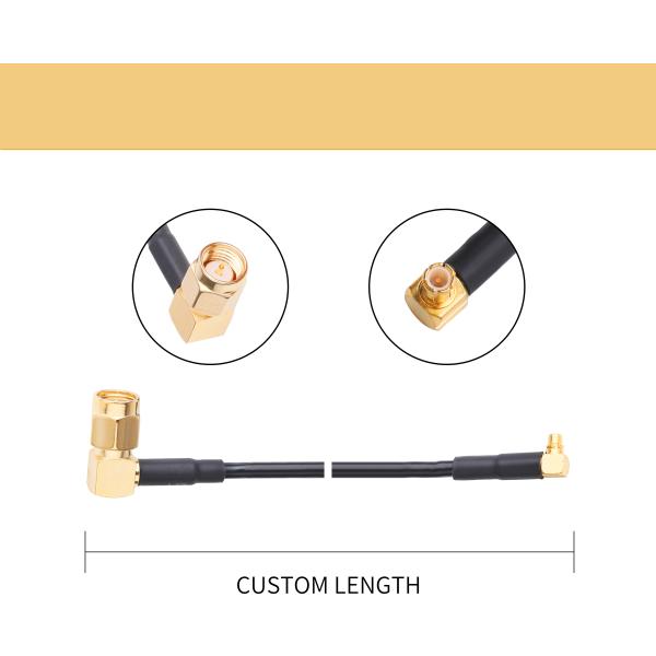 Штепсельная вилка Sma микро- сборки кабеля Rg174 R/A мужская к штепсельной вилке Ра Mmcx мужской