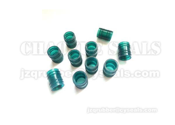 Customized Green Rubber Sleeve Bushing Shore A 60 Oxidation / Ozong Resistance