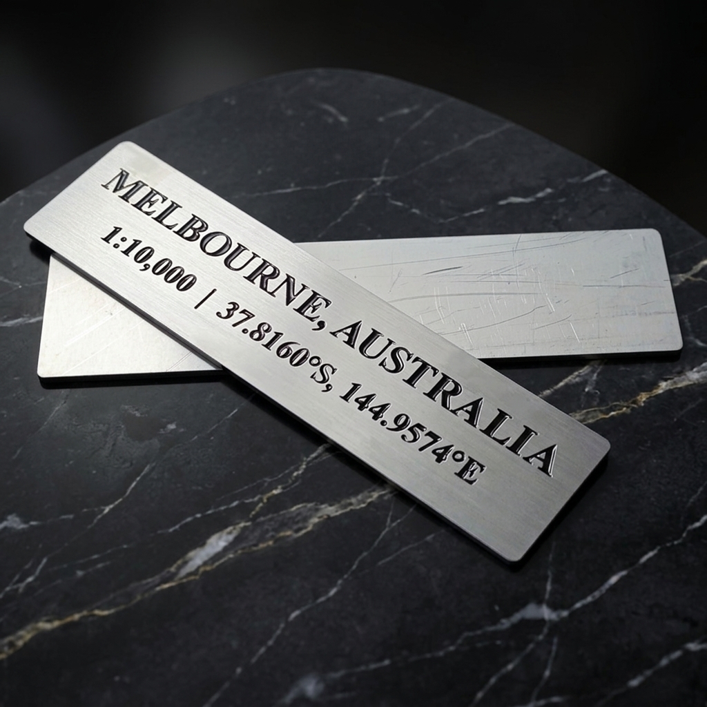 Customized Stainless Steel Brush Nameplate Durable Waterproof Metal Nameplate Etching logo Debossed Label