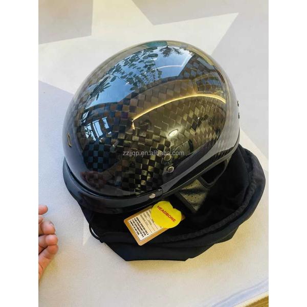 Customized Logo Accepted Carbon Fiber Retro Spoon Helmet for Direct of 12k Half Helmet