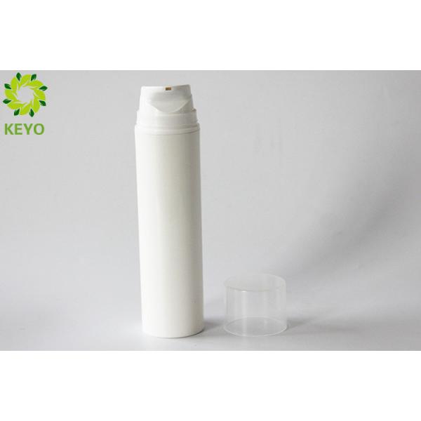 200ml Airless Empty Cosmetic Bottles , White Color Plastic Lotion Pump Bottle