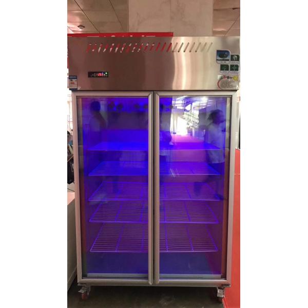Glass Door Upright Stainless Steel Freezers Commercial Restaurant