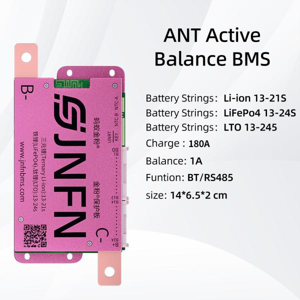 13S-24S LTO Li-Ion 18650 Battery 1A Active Balancing BMS JNFN BMS