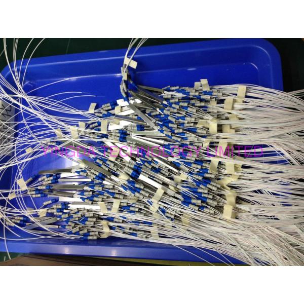  0.9mm Steel Tube Fiber Optic PLC Splitter 1X16 G657A1 1.5m 0.9mm With SC UPC Connector
