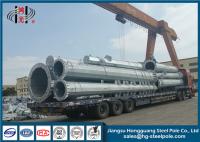 Q345 Polo tubular de aço redondo para a linha de transmissão projeto aéreo 110KV