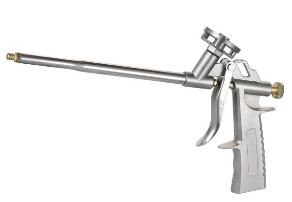 Nickel Plated Coated Foam Gun Silver Wholly Polyurethane Electric Silicone Caulking Tool