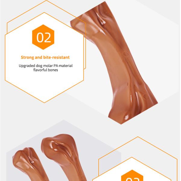 Indestructible TPR Dog Chew Toy Eco-Friendly Grinding Teeth Toy for Aggressive Dogs Soft Natural Rubber Bone