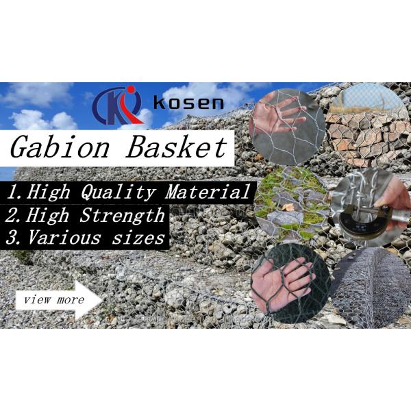 Hot Dipped Galvanized PVC Coated Gabion Wire Mesh for Environmental Protection