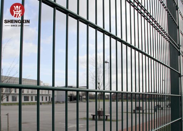 Gates Steel Metal Boundary Double Wire Fence Powder Coated Barrier