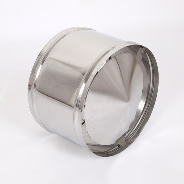 Metal de aço inoxidável Lightweighted da tubulação de conduto parede preta da cor da única para a fornalha exterior