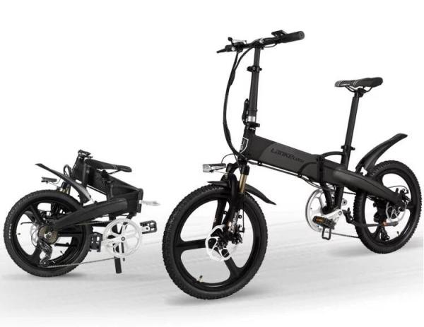 CE 20 Inch Foldable Electric Bike With Removable 48V 10AH L G Lithium Battery